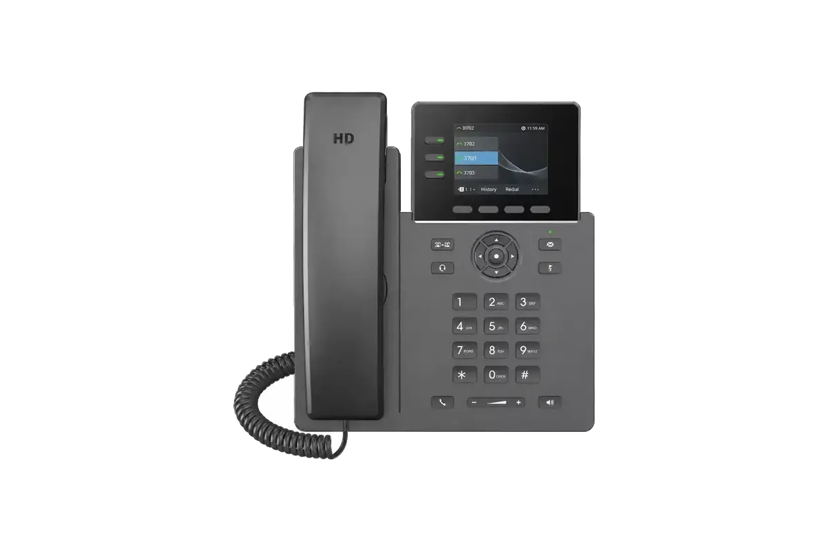 Supported standard desk phone